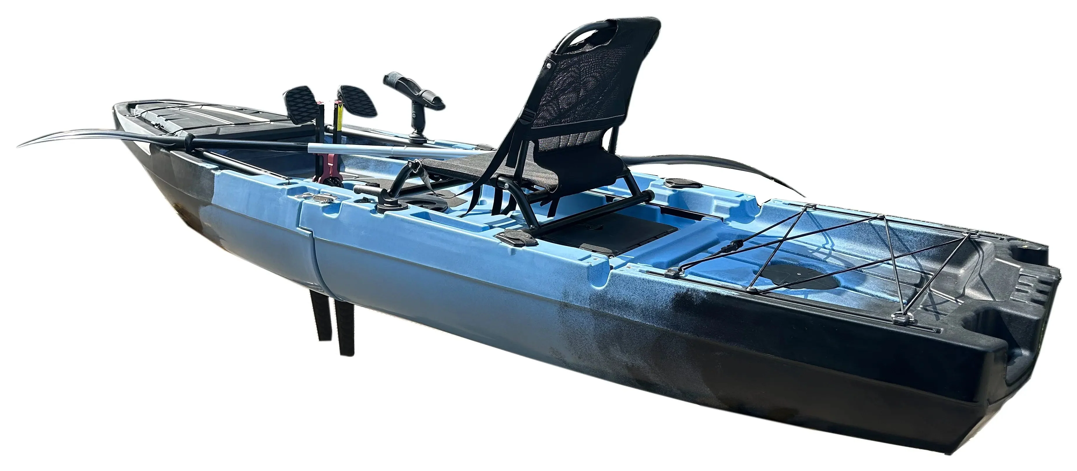 10ft Recon Modular Fin Drive Pedal Fishing Kayak | 430lbs Capacity | 2 Piece - Image 4