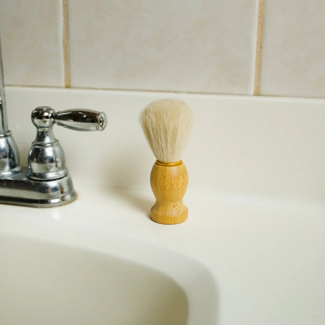 Bamboo Shaving Bowl & Brush Set - Image 4